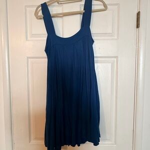 Elegant Blue Sleeveless Dress